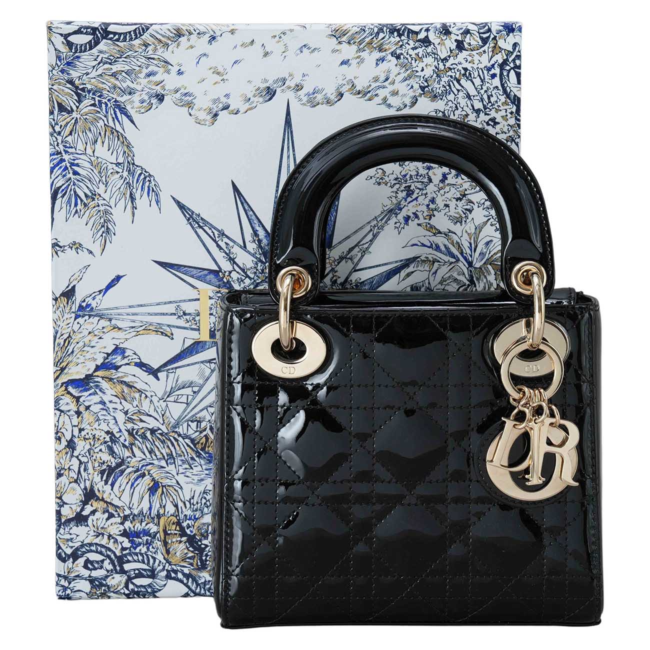 CHRISTIAN DIOR(USED)크리스찬디올 레이디디올 페이던트 미니백
